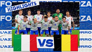 Highlights ItaliaBelgio 22  Nations League 202425 [upl. by Chainey]