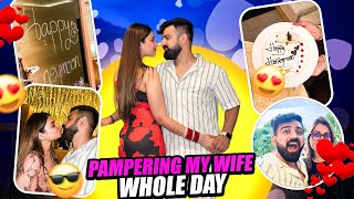 PAMPERING MY WIFE WHOLE DAY❤️🥰  Honeymoon Vlog No 10  RAJATSWATIVLOGS [upl. by Kendal]