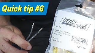 How to Splice Different Gauge Wire With Seachoice StepDown Butt Connectors [upl. by Ahsyekal592]