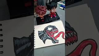 Venom drawing 😎shorts trending drawing popular ytshorts [upl. by Clementia]