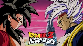 Ssj4 Goku Vs Baby Vegeta Dragon Ball Z Infinite World Ps2 Part 19 GT Saga [upl. by Coplin]