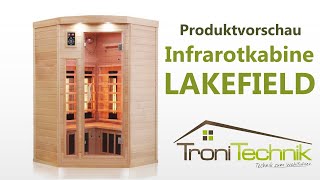 Dewello Infrarotkabine LAKEFIELD DualTherm [upl. by Twum211]