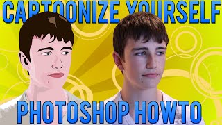 How To Cartoonize Yourself  Photoshop Vector Tutorial Tips and Tricks [upl. by Earahs]