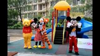 Disney mascot show  MascotShowscom [upl. by Akaenahs]