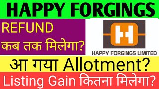 Happy Forgings Ipo Allotment Status 🔴Happy Forgings Ipo 🔴Happy Forgings Ipo Gmp Today🔴Happy Forgings [upl. by Nelly]