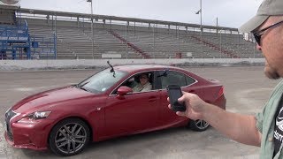 2014 Lexus IS250 and IS350 F Sport take on the new TFLcar Thunder Lap [upl. by Leirol]