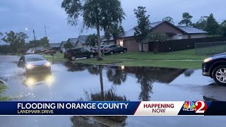 Heavy rain causes flooding in east Orlando [upl. by Mcdermott102]