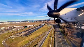 4K – Full Flight – Alaska Airlines – Bombardier DHC8402 Q400 – PDXSEA – N439QX – IFS Ep 601 [upl. by Naitsirk]