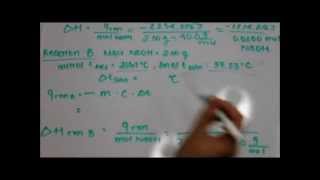 Hesss Law Lab Demonstration with NaOH and HCl Part 2 Data amp Calculation  Julia Le [upl. by Aisital]