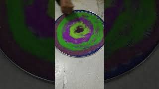 super colourful rangoli design looking super youtubeshorts [upl. by Aicenav]