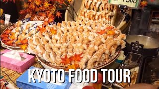 MustTry Japanese Food Tour in Kyoto Japan [upl. by Atenek]