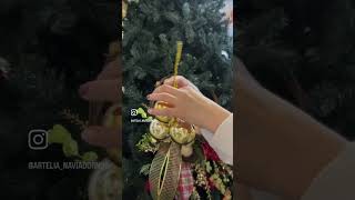 Tutorial de racimo de esferas navideñas 🥰 ¿qué te parece christmas navidad christmastree diy [upl. by Aiyram]