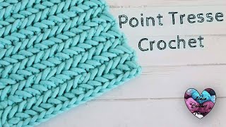 Point tresse Herringbone crochet quotLidia Crochet Tricotquot [upl. by Jaquith692]