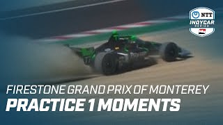 PRACTICE 1 MOMENTS  FIRESTONE GRAND PRIX OF MONTEREY [upl. by Lednyc]