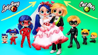 La Famiglia di Ladybug e Chat Noir 30 Lavoretti Faidate per le LOL Surprise [upl. by Zeph]