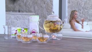 Teabloom Flowering Tea Gift Set  As Seen On TV [upl. by Thebazile]