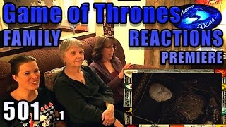 Game of Thrones FAMILY REACT PREMIERE 501 1 [upl. by Aratahs]