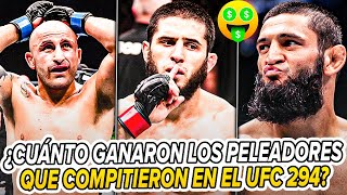 Salarios amp Bonificaciones del UFC 294💰💰💰  ¿Cuánto ganó ISLAM tras su BRUTAL KO sobre VOLKANOVSKI [upl. by Danyelle874]