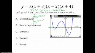 Polynomial Graphs Characteristics [upl. by Pacificia]