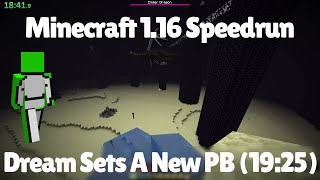 Dreams Fastest  Disqualified Minecraft 116 Speedrun [upl. by Calla]