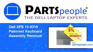 Dell XPS 139310 P117G002 Palmrest Keyboard Assembly HowTo Video Tutorial [upl. by Aicia]