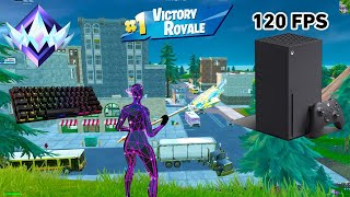 Fortnite Unreal Ranked Reload on Xbox Series X  Keyboard amp Mouse Gameplay  120 FPS [upl. by Elleuqar]