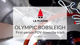 La Plagne Olympic Bobsleigh  Piste de bobsleigh La Plagne  La Roche La Plagne Paradiski [upl. by Hooge]