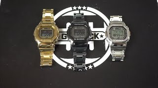 Nowe Casio GShock GMWB5000 porównanie modeli GOLD SILVER BLACK 4K VIDEO [upl. by Hay]