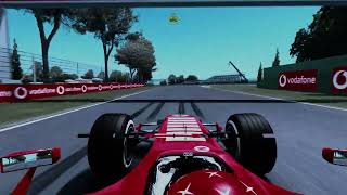 onboard camera ferrari 248 F1 Michael schumacher  San marinoimola pole lap 2006 [upl. by Laundes]