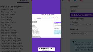 Easiest Way To Check Search Volume Of Keywords in BULK keywordtool [upl. by Lorimer]