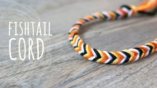 Tutorial Fishtail Cord Braid  DIY with Kids  Lanas y Ovillos English Channel [upl. by Bender]