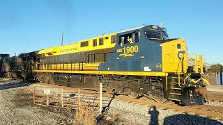 Csx trains ft Csxt 1900 Bham AL 111524 [upl. by Seko]