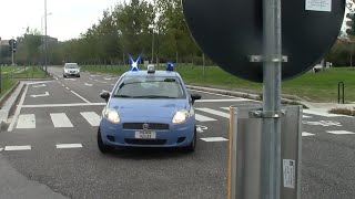 Ambulanza Italassistance Milano  Volante PDS in emergenza  Police car escorts an ambulance [upl. by Enyawad137]