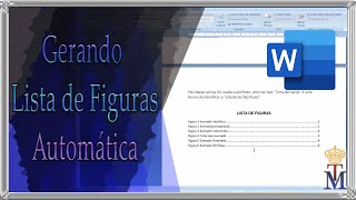 Como Inserir a sua Lista de Figuras de forma Automática no Word [upl. by Aroz]