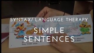 Speech and language therapy  grammatically correct sentences [upl. by Zosi914]