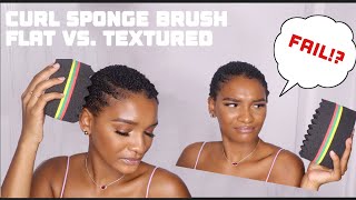 I CANT BELIEVE IT DID THIS TO MY HAIR Curl Sponge Flat Vs Textured Side Samantha Kay Stylez [upl. by Osmo531]