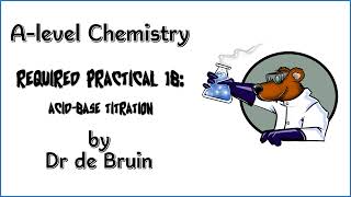 AQA A level Chemistry Required Practical 1b  AcidBase Titration [upl. by Waligore]