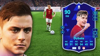 90 SERIA A POTM PAULO DYBALA IS INSANE IN EA FC 24 [upl. by Anerb]