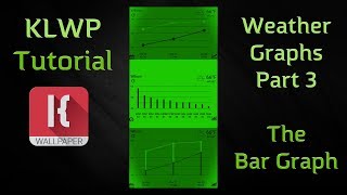 KLWP KWGT Tutorial  Weather Graphs  Part 3  THE BAR GRAPH [upl. by Kcirred]