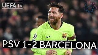 PSV 12 BARCELONA UCL HIGHLIGHTS [upl. by Phineas]