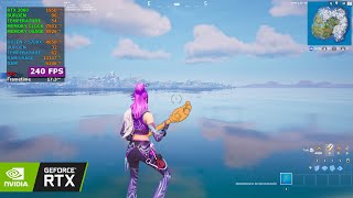 RTX 3060  Ryzen 7 5700x Fortnite Season 5  Performance Mode 1080p  240 FPS cap test [upl. by Horlacher]