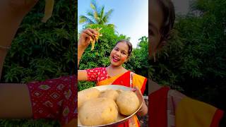 আলুর চোপা Khosa Bora Recipe  Potato Skin Recipe shorts potato snacks skin food [upl. by Aubarta287]