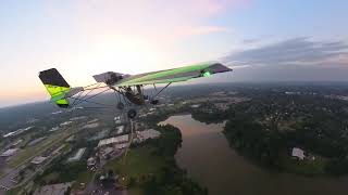 Morning Quicksilver Ultralight Flight full uncut from start to finish [upl. by Ries]