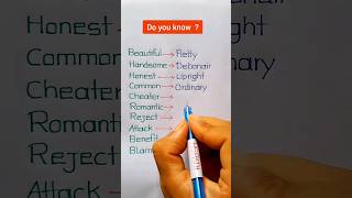 Synonyms words  Same Meaning Words shortvideo [upl. by Deth412]