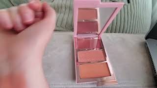 ONESIZE Cheek Clapper 3D Blush Trio Palette Very That Fair Skin Swatches [upl. by Rosamond]