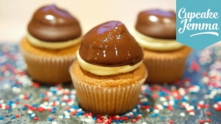 Boston Cream Pie Cupcakes AND Crème Pâtissière Recipe  Cupcake Jemma [upl. by Peterec]