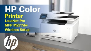 HP Color LaserJet Pro MFP M277dw Wireless Setup [upl. by Giralda]