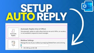 How to Set up an Auto Reply on Outlook [upl. by Lagasse830]