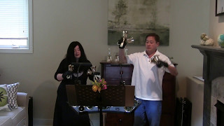 Savior Like a Shepherd Lead Us Handbell Duet  Larry and Carla [upl. by Hampton]