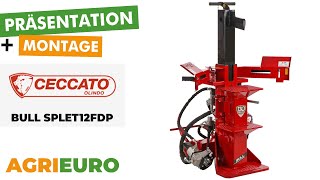 Produkt und Montagevideo Ceccato BULL SPLET12FDP  HybridHolzspalter  Elektrisch [upl. by Ardnalahs494]